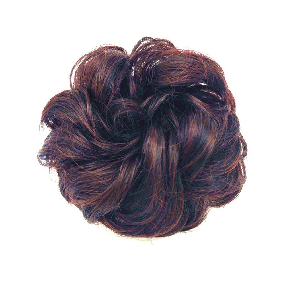 Women Elastic Hair Bun Ponytail Extension Messy Wavy Chignon Hairpiece Accessory