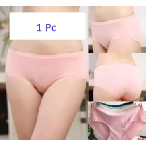 Soft And Comfortable Ice Silk Panties For Women Sexy Lady Low-rise Briefs Ultra-thin Underwear