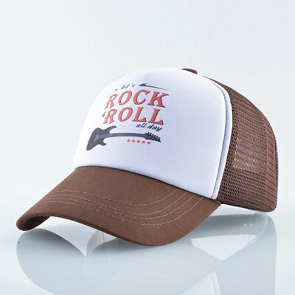 High quality Baseball men Rock guitar bone Hip Hop hat women Snapback Caps Outdoor sports Breathable mesh sun hats for