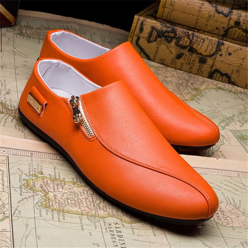 New Men Shoes Leather   Loafers Men Moccasins Shoes Slip-on Soft Flats Footwear Lightweight Driving Shoes ng Footwea
