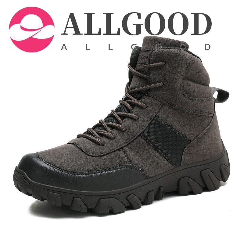 Trendy Classic Men Ankle Boots Wear Resistant Hiking Shoes Cow Suede Men Boot Comfortable Walking Sneaker For Man Tactical Shoes Size 39-47