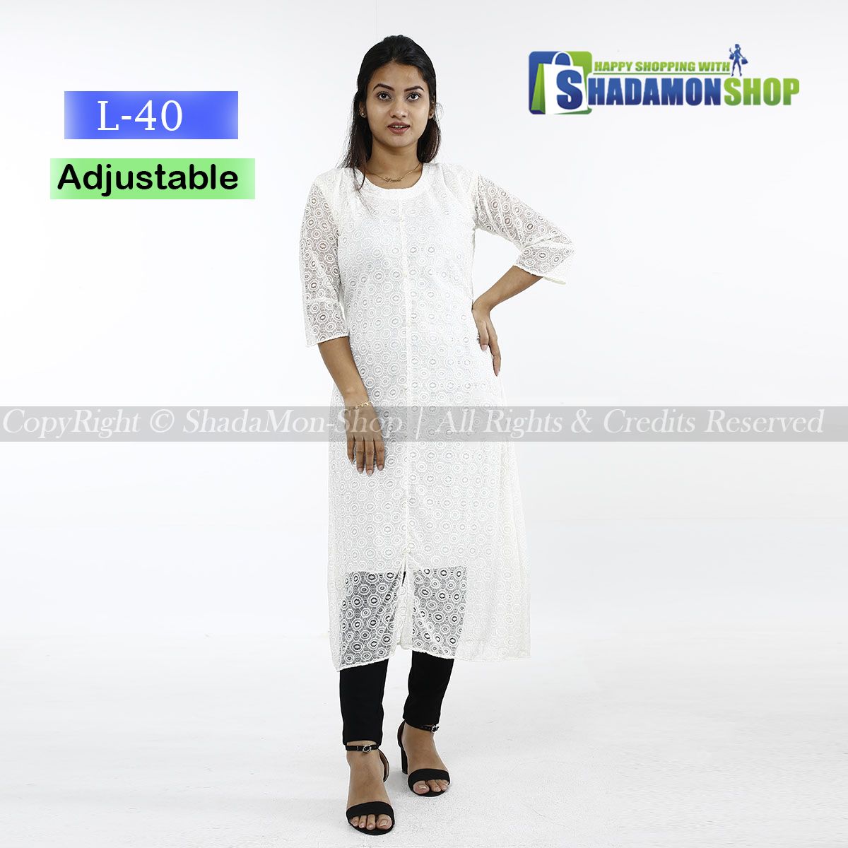 Readymade Round Stylish Fashionable Hot Kurti For Girls Long Pure Soft Linen (1 Pcs) NT-10