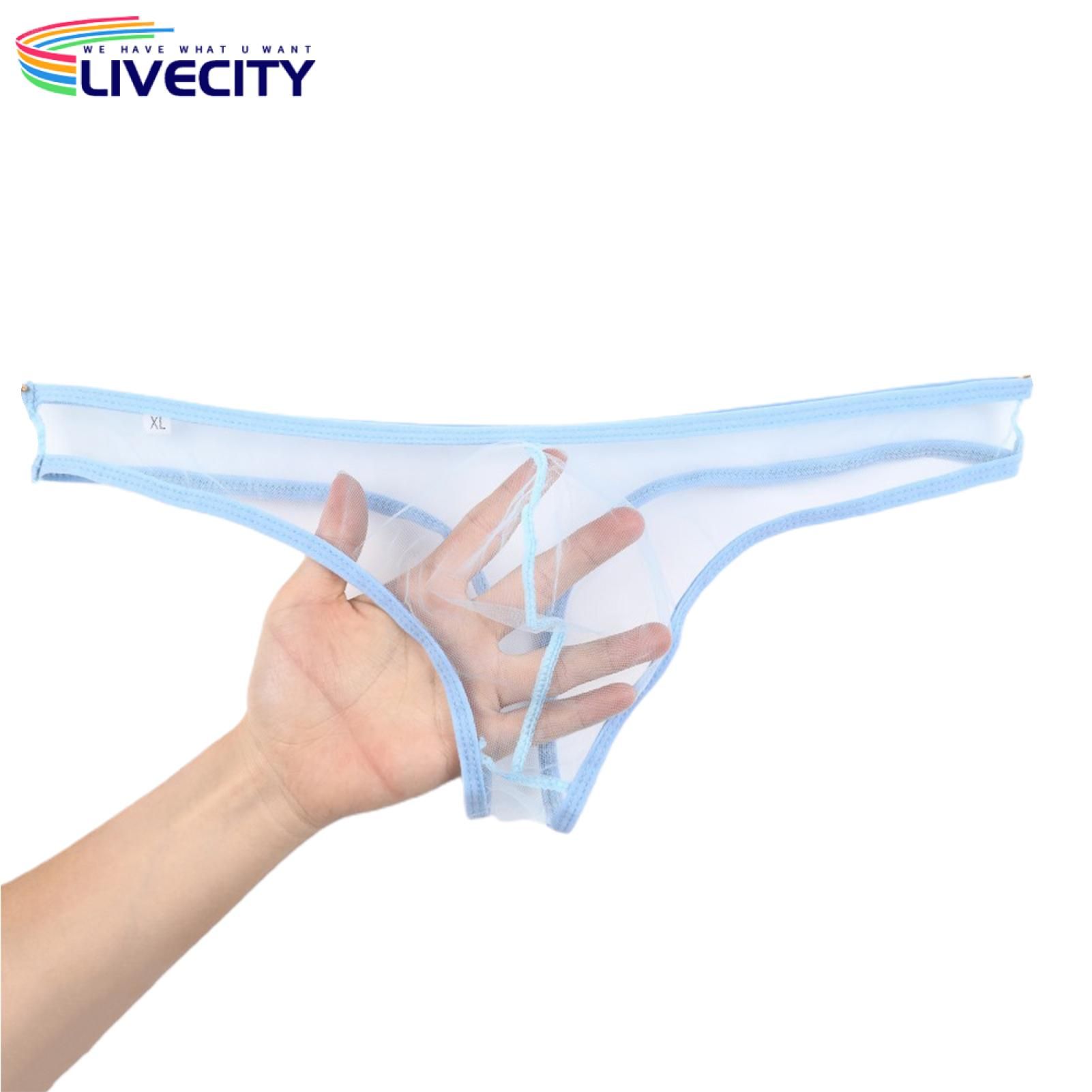 Men Underpants Lightweight Elastic Tempting U Convex Men Underpants