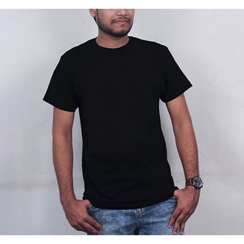 black Color jarci  Half Sleeve T-Shirt For Men