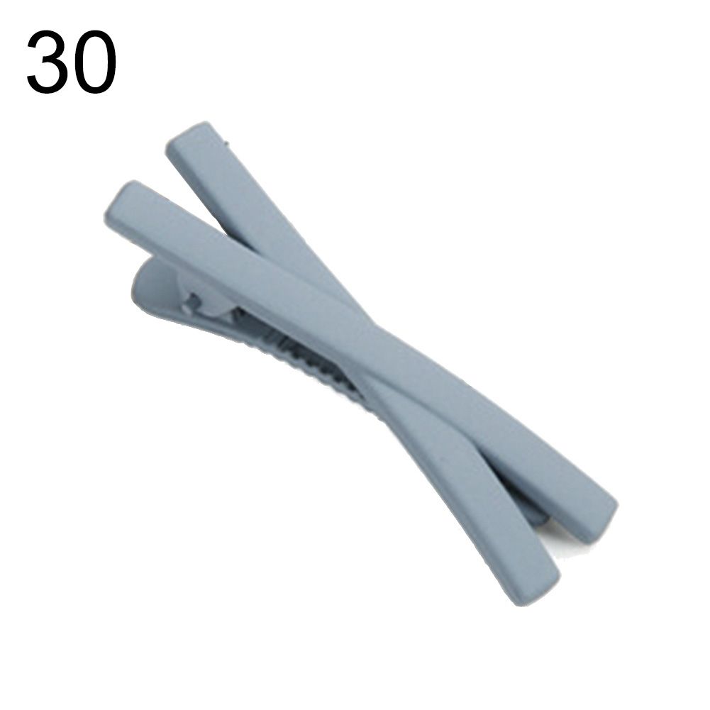 Solid Color Cross Snap Hair Clip Children Girl Kids Acrylic Hairpin Barrette