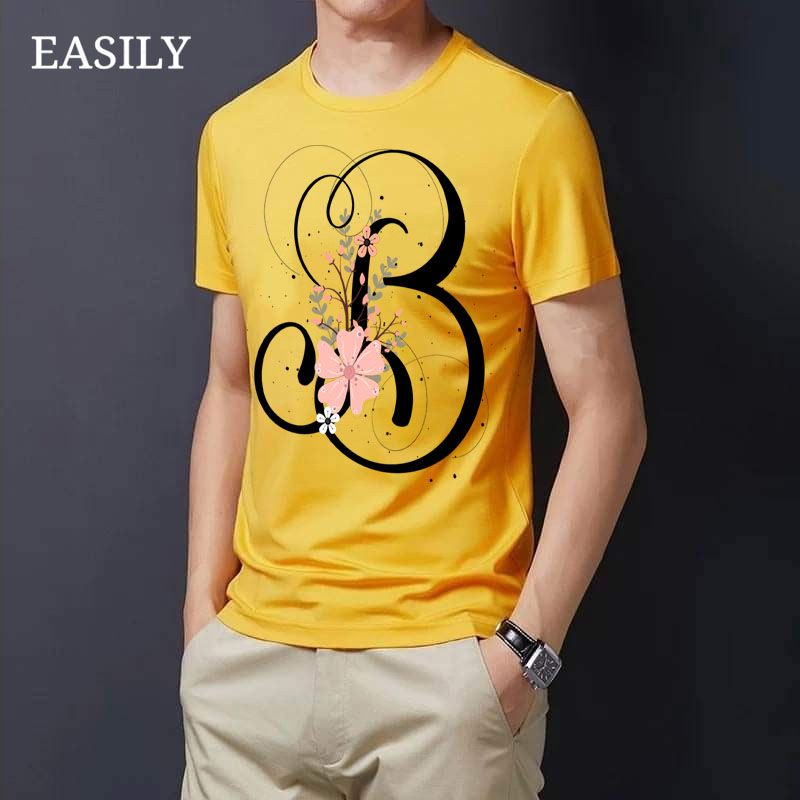 Floral Alphabet Letters "B" T-Shirt