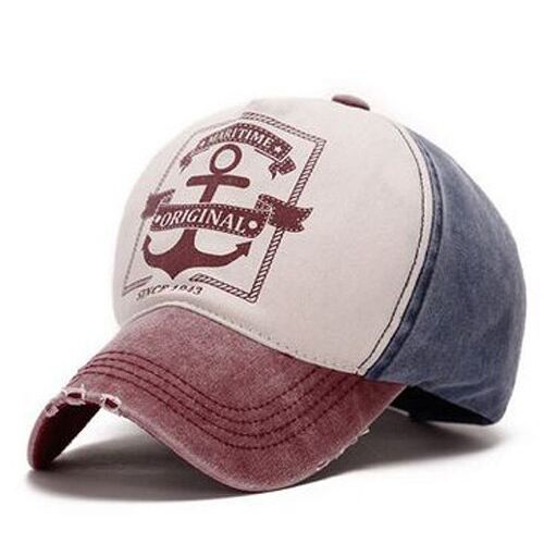 Pcs 2017New Korean Spring And Summer Do Old Baseball Cap Hats Women Men Cotton Pirate Anchor Snapback 6 Colors 8110