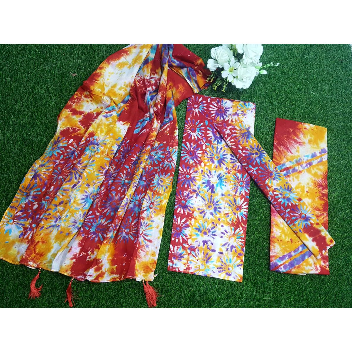Sawpno VIP Batik Unstitched Three Piece Dresses (3 Piece)