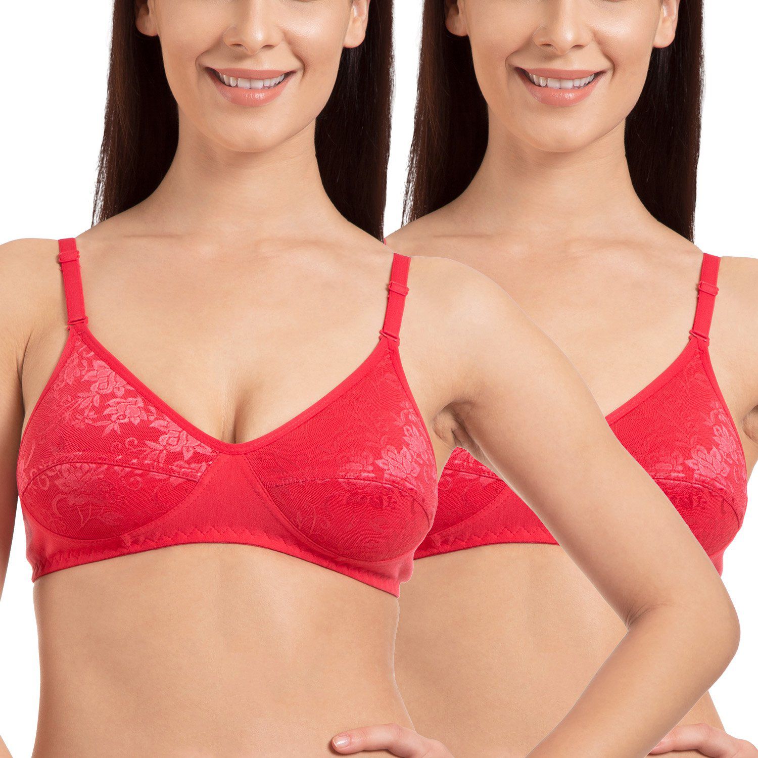Pack Of 3 Stylish Woman Cotton Padded Bra for Women