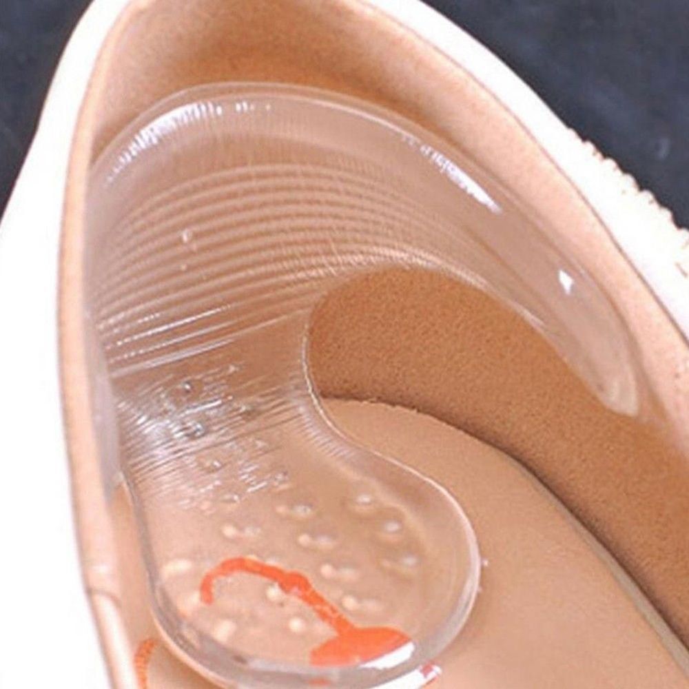 Grips Insoles Pad Foot 1Pair Cushion Grip Silicone Shoe Liner Insole Heel Pad - intl