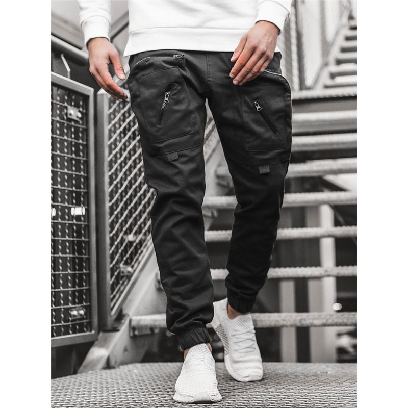 Men Cargo Pants Multi-Pocket Sweatpants Harem Joggers Cargo pants Travel appointment Trousers Hop Casual Male Trousers