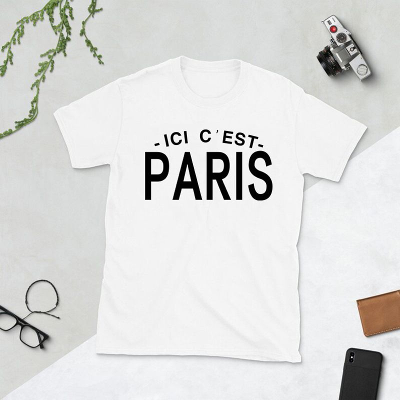 Welcome To Paris Leo Lionel Messi Same Style T Shirt Ici C'est Paris Print Tops Man Summer Casual Cotton Tee Messi Fans Tshirt