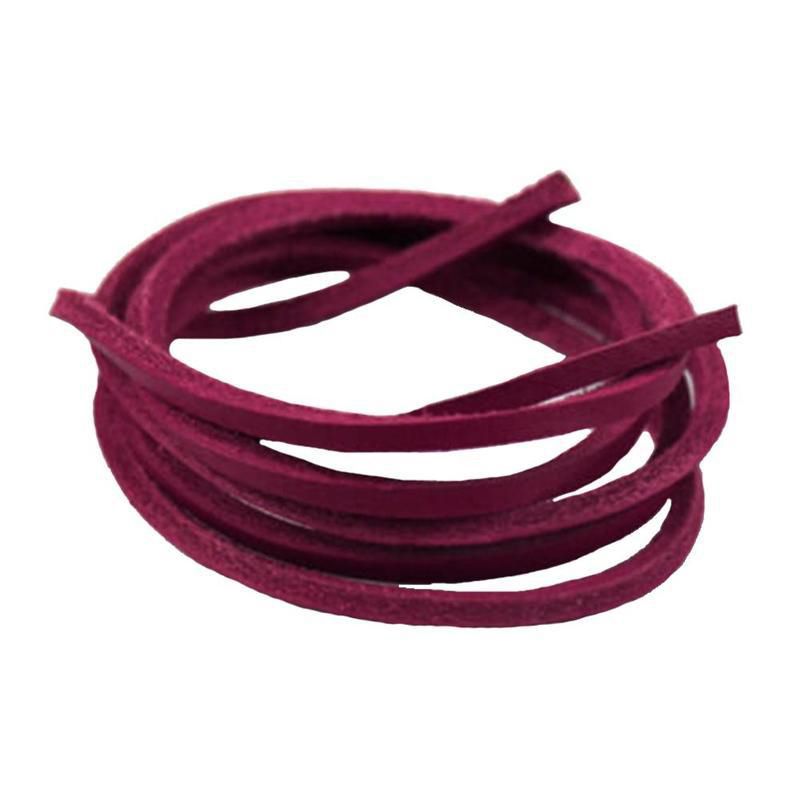 【ALLGOOD】1Pair Rawhide Leather Shoelaces Unisex Shoe Boot Laces Leisure Thin Shoestrings