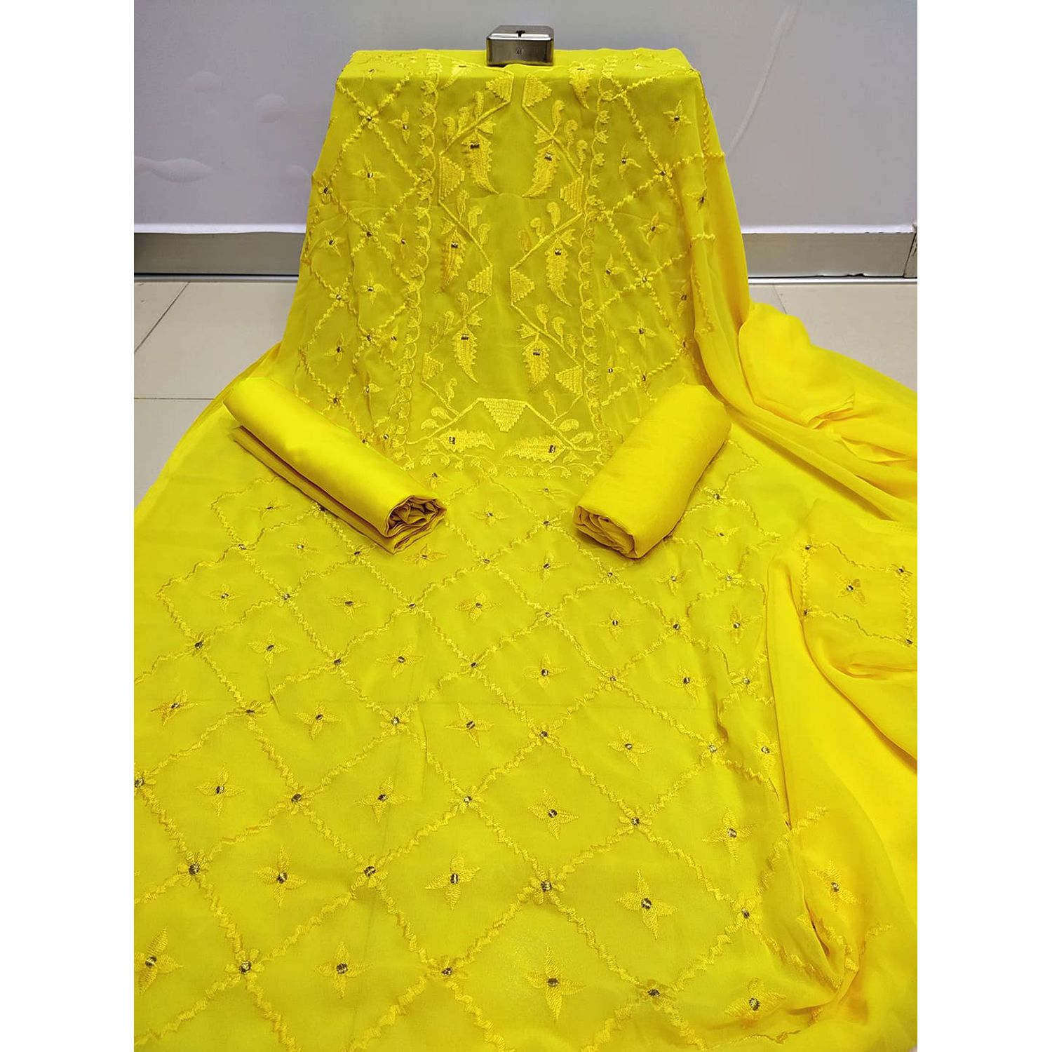 জামদানী থ্রি পিচ-Tater Jamdani Three Piece [3 Piece] For Women