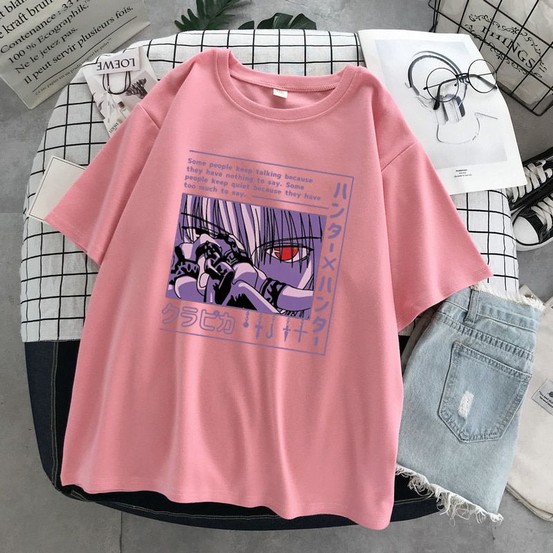 Hunter X Hunter Kurzarm T-shirt Frauen T-shirt Harajuku Cartoon 90s Sommer Kleidung harajuku Teufel Auge anime Gedruckt T-shirt