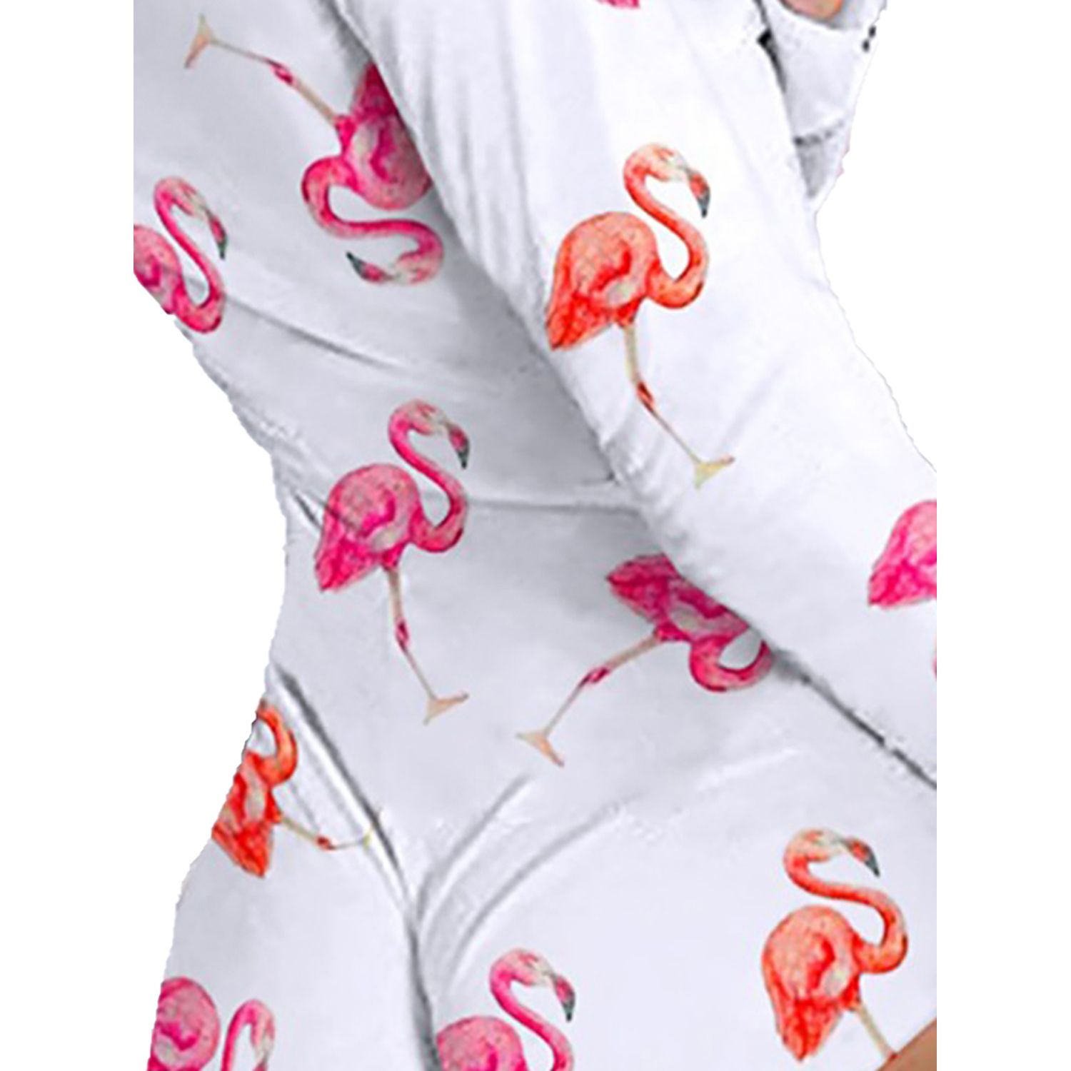 Women's Sexy Romper Pajamas, Casual Deep V Neck Long Sleeve One Piece Bodysuit for Summer