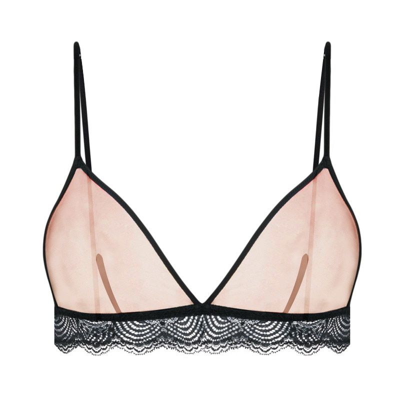 NEW Bras For Women Transparent Lace Bralette Beauty Mesh bra Female Seamless Unpadded Brassiere Femme Lingeries