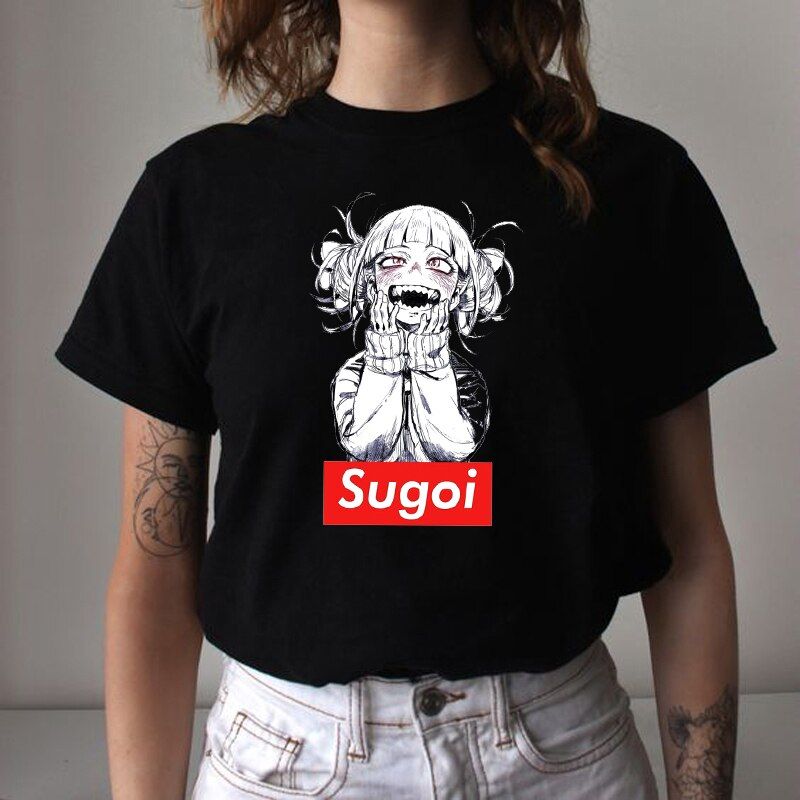 Jnese Anime My Hero Academia T Shirt Women Men Boku No Hero Academia Manga T-shirt Bakugou Himiko Toga Graphic Tees Tshirt