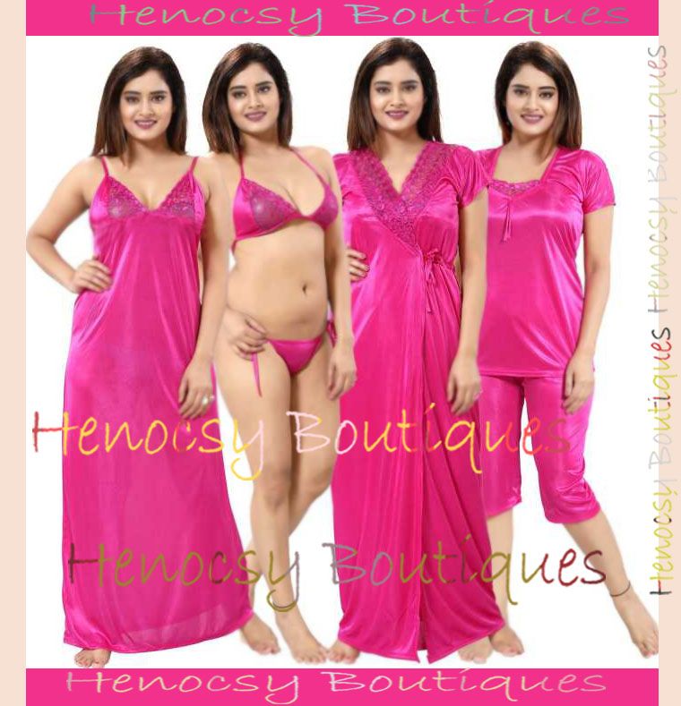 Night Dress Indian (Nightly) 6 Part Duti SetDuti Salower Set - Night Dress For Women