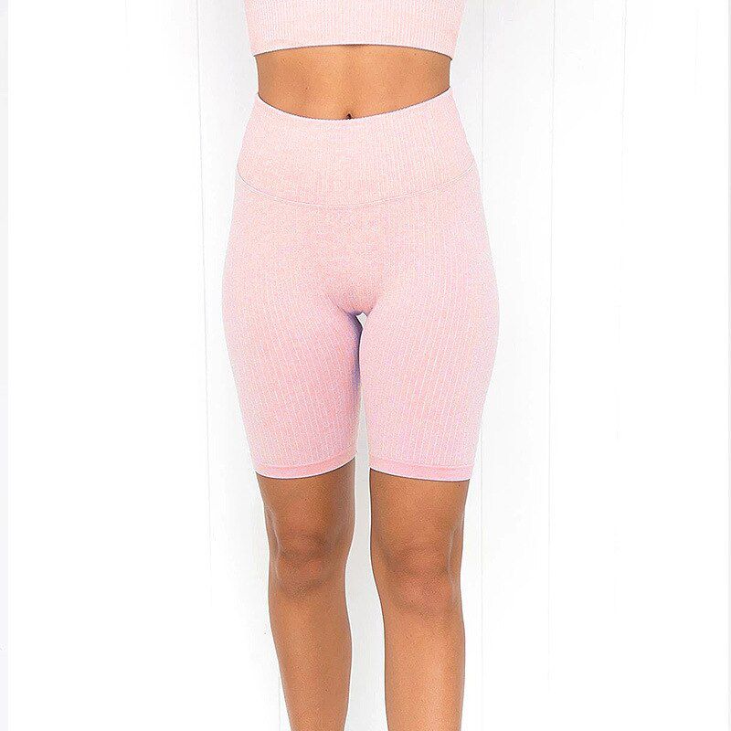 Yoga Shorts Women Summer Running Gym Sport Short High Waist Leggings Fitness Workout Squat Proof Dry Fit Bermuda Shorts