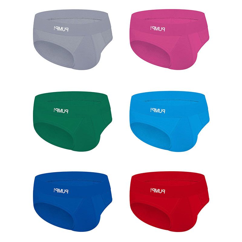 6Pcs  Cotton Breathable Mens Briefs Shorts Popular LOGO Mens Panties Sexy Gay Men  Men Briefs