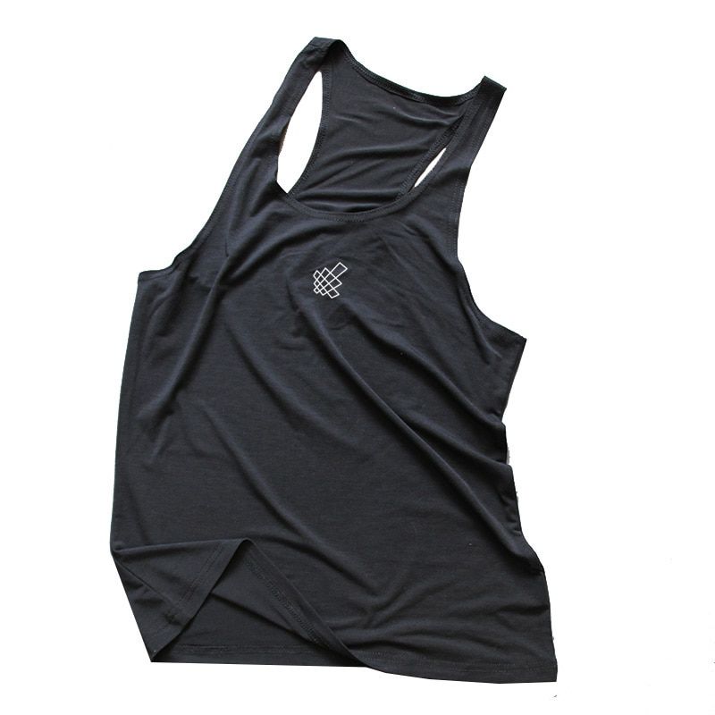 TaTop Men  Gym Clothing Black Quick Dry Mesh Fitness Shirt Vest