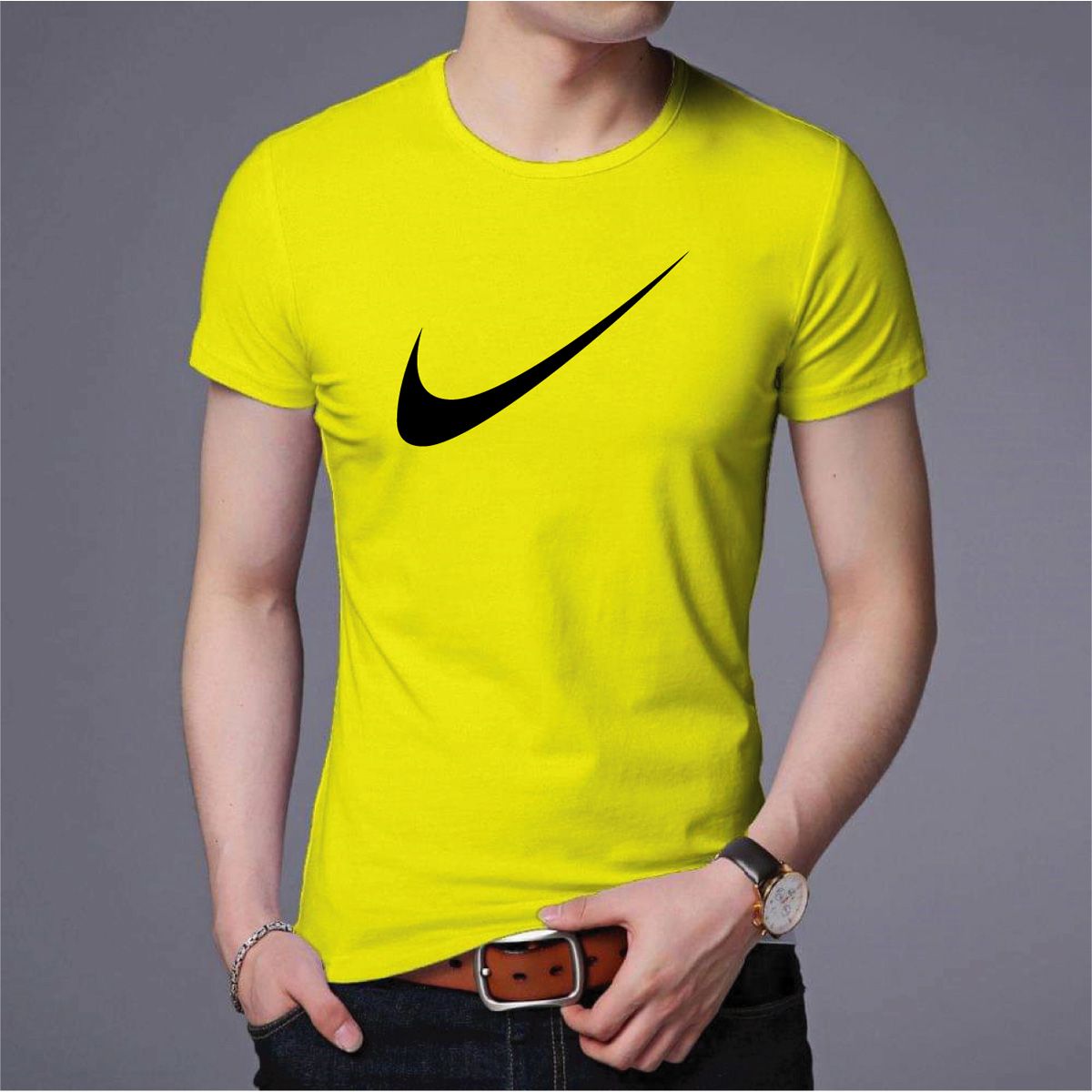 taiwan Cvc Half sleeve t-shirt for men