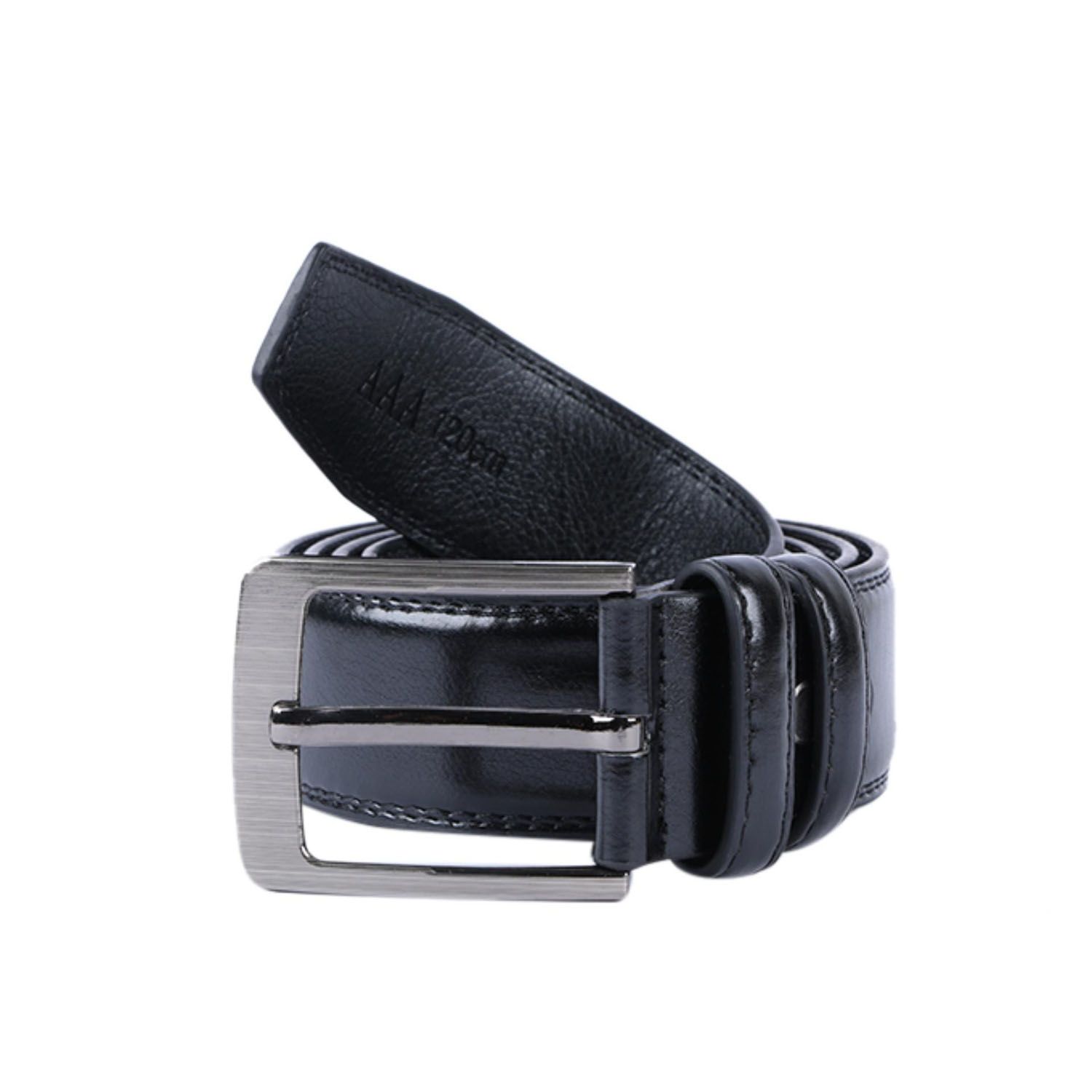 Black PU Leather Formal Belt For Men