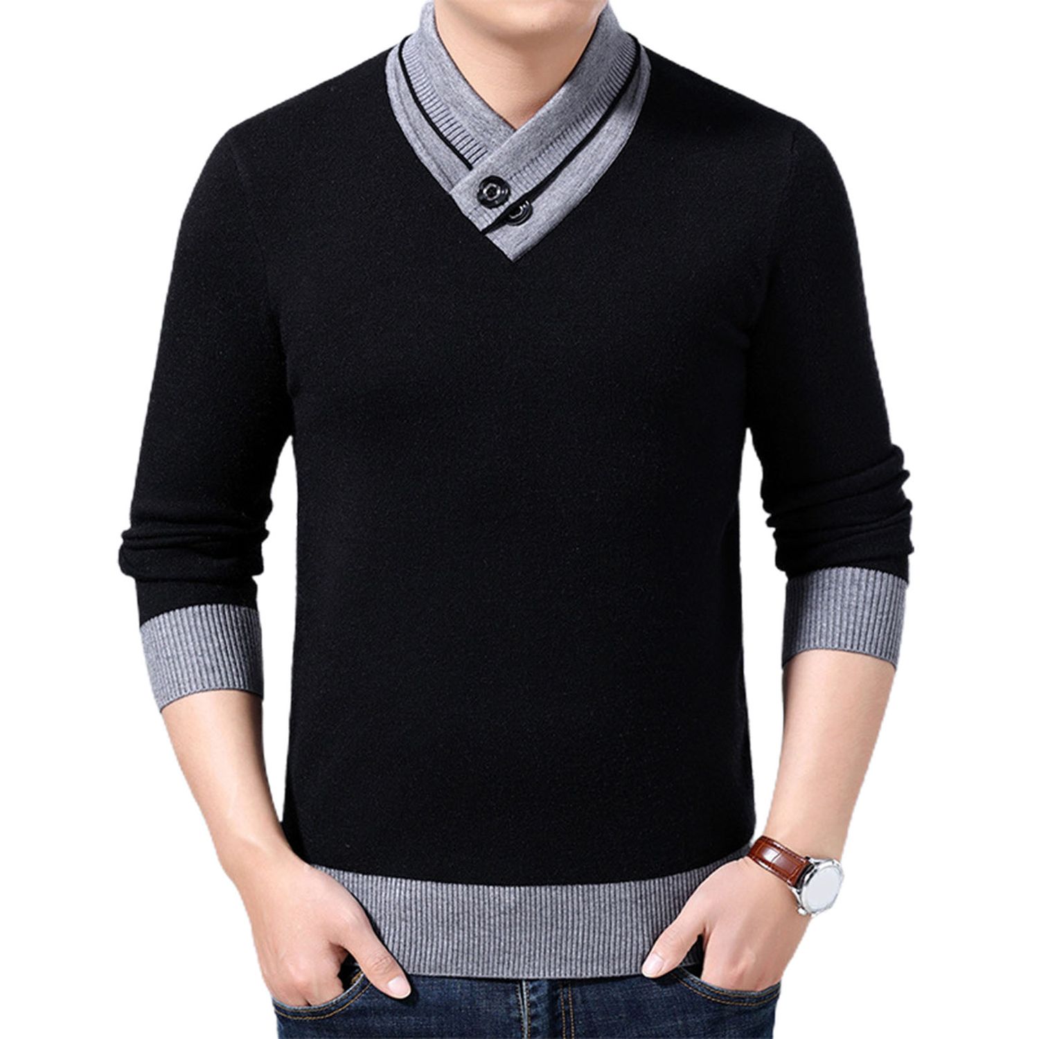 Sweater Stretchable Basic Winter Sweater