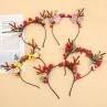 Girl Antler Flower Berry Headband Hair Hoop Christ Party Headdress Photo Prop