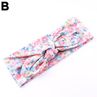 Baby Girls Lovely Floral Print Rabbit Ear Elastic Headband Hair cessory Gift