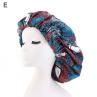 Women Fashion African Floral Print Double Layer Caps Elastic Hair Care Head Wrap