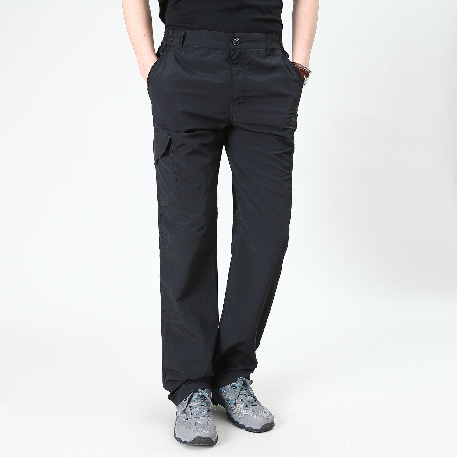Men's Lightweight Tactical Multicket Outdoor Cargo Pants Breathable Casual   Male Waterproof Quick Dry Pants