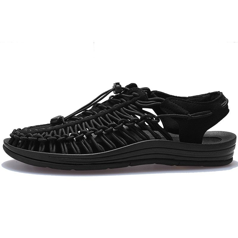 Large Size Men's Roman Sandals Baotou Beach Shoes Summer Casual Shoes Vietnam Woven Sandals Men