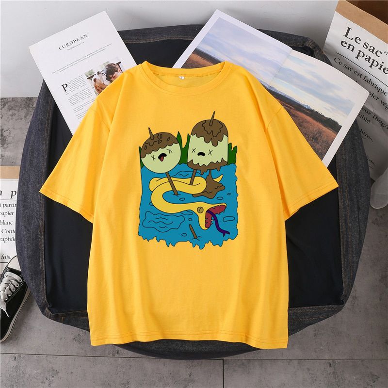 Marceline and Princess Bubblegum Kawaii Shirt Funny Tshirt Gift Tshirt Streetwear Harajuku Tshirt Plus Size Women T Shirt 90s