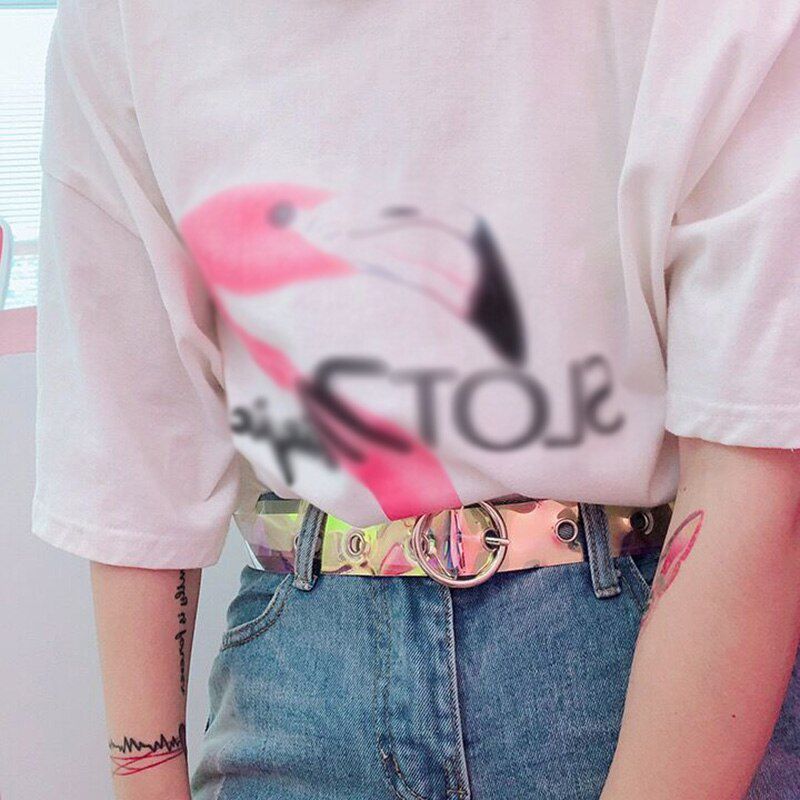 29 Styles Fashion Women Transparent Laser Belts Heart-shaped Round Pin Buckle Clear Waist Strap Punk Ladies Girls Jeans Belt