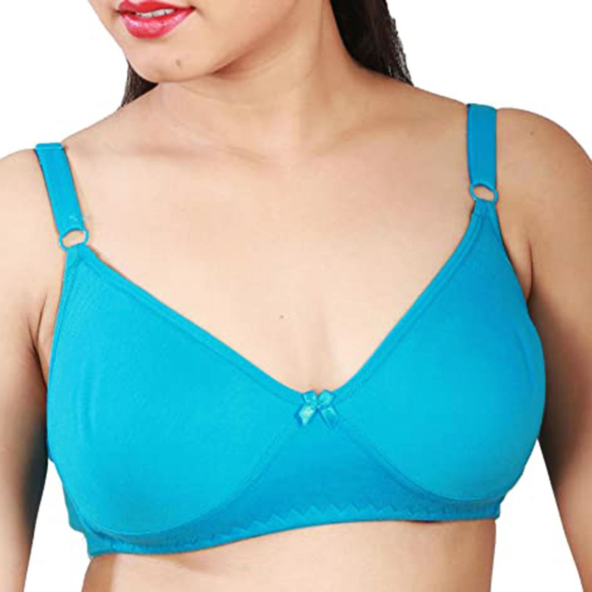 Cotton Foam Bra For Women ( Blue)