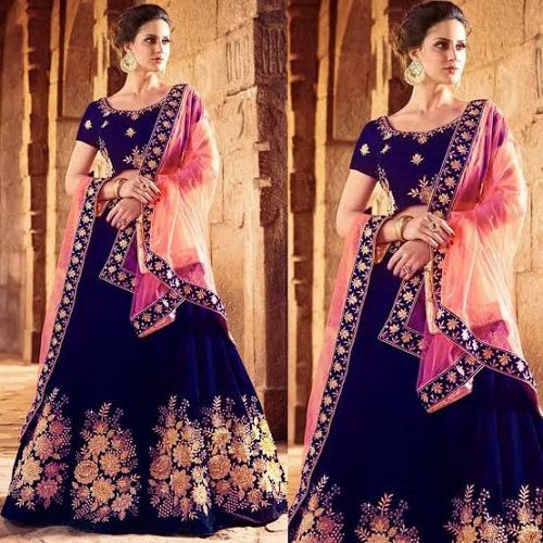 Georgette Embroidery Stylish Lehanga