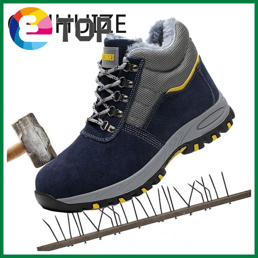 Winter high labor Safety shoes male steel anti break puncture proof work shoes,protective shoes.