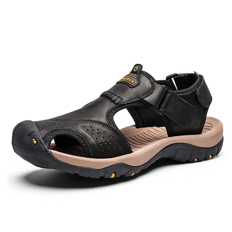 Brand New Summer  Leather Outdoor Men's Shoes Men Sandals For Male Casual Shoes Men Beach Sandals Fashion Sneakers 38-46