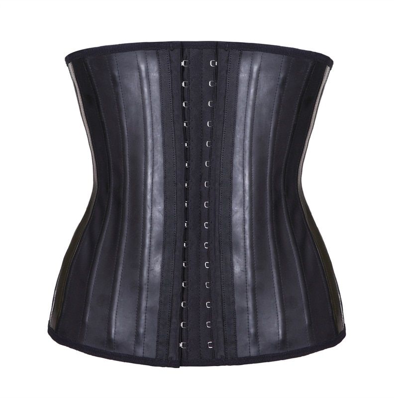 MUKATU Latex Waist Trainer Corset Belly Slim Belt Body Shaper Modeling Strap 25 Steel Boned Waist Cincher Gaine amincissante