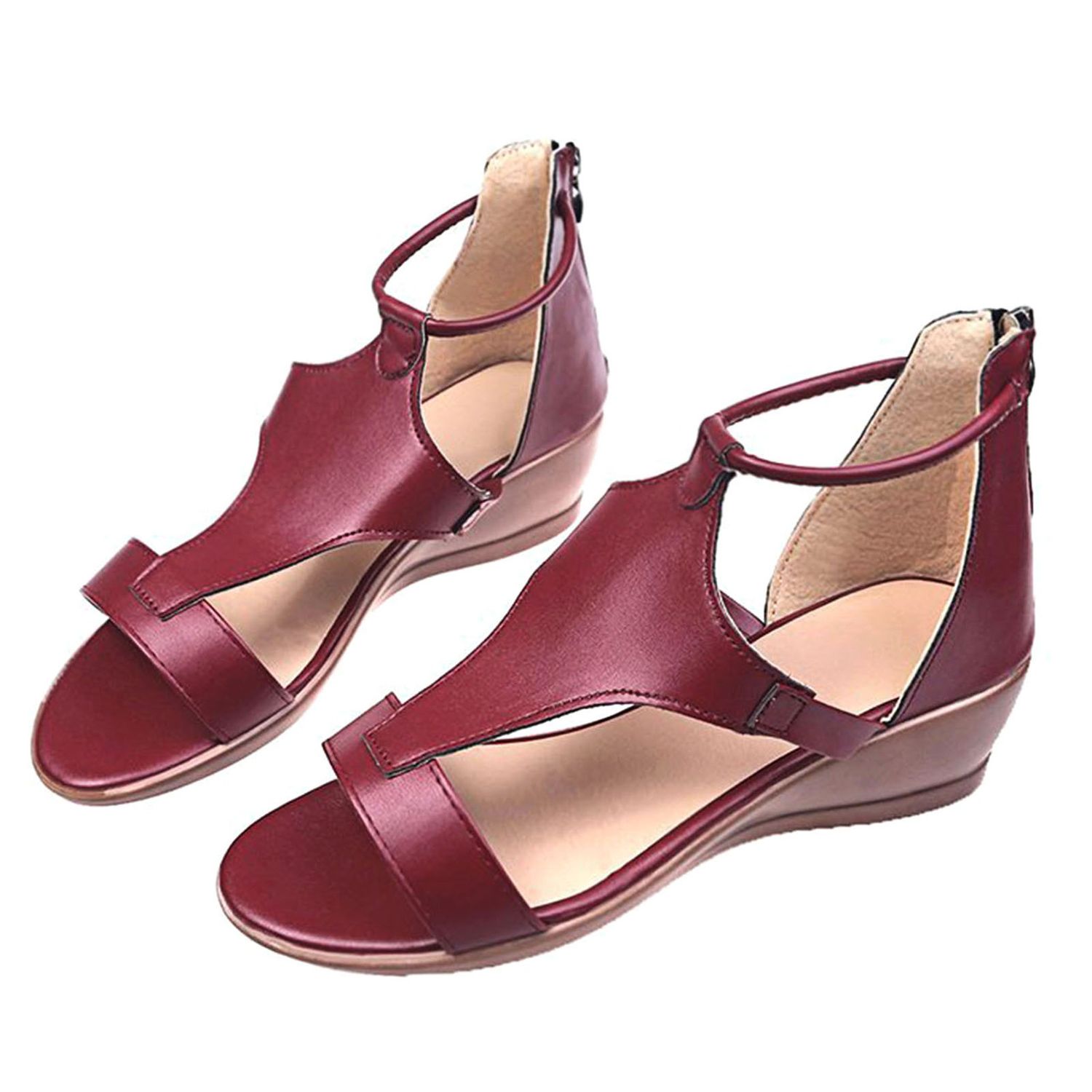 Women Sandals T-Strap Ankle Strap Open Toe ng Shoes