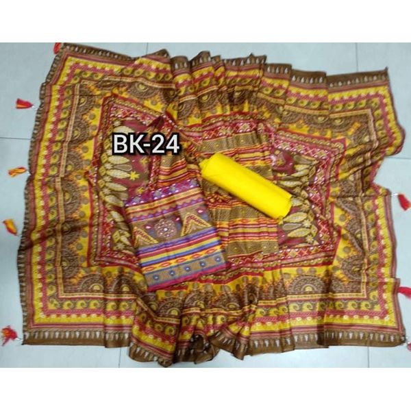 New Gorgeous Unstitched Cotton Digital Printed Salwar Kameez for Women ( সুতি ৩ পিস)