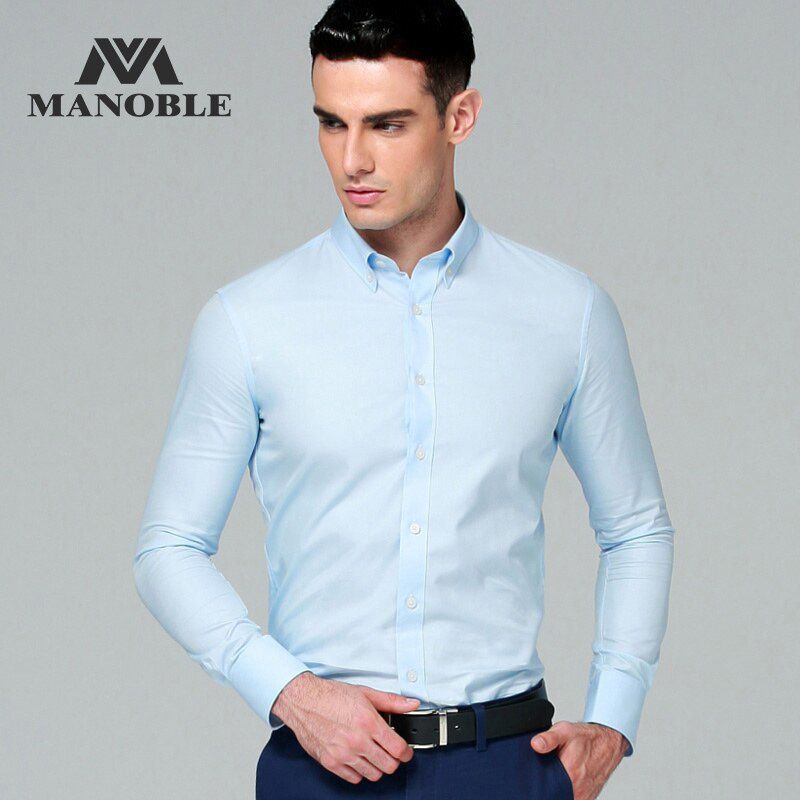 High Quality Men's Dress Shirt 2021 BraNew Fashion Regular Fit Shirts Business Long Sleeve Solid Color chemise homme