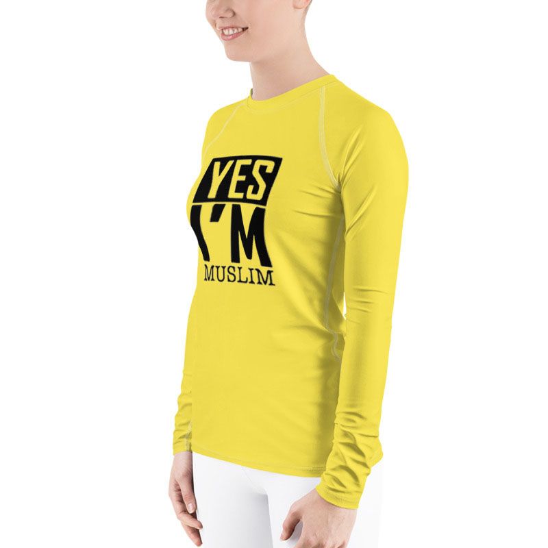 Yes I'm Muslim Islamic logo full sleeve t-shirt