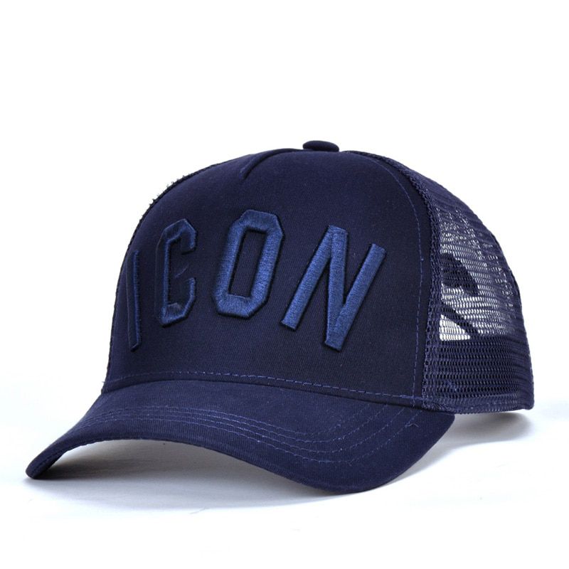 DSQICOND2 DSQ Summer Embroidery ICON Letters Cotton Baseball Caps High Quality Cap Women Trucker Cap Black Cap Dad Hat