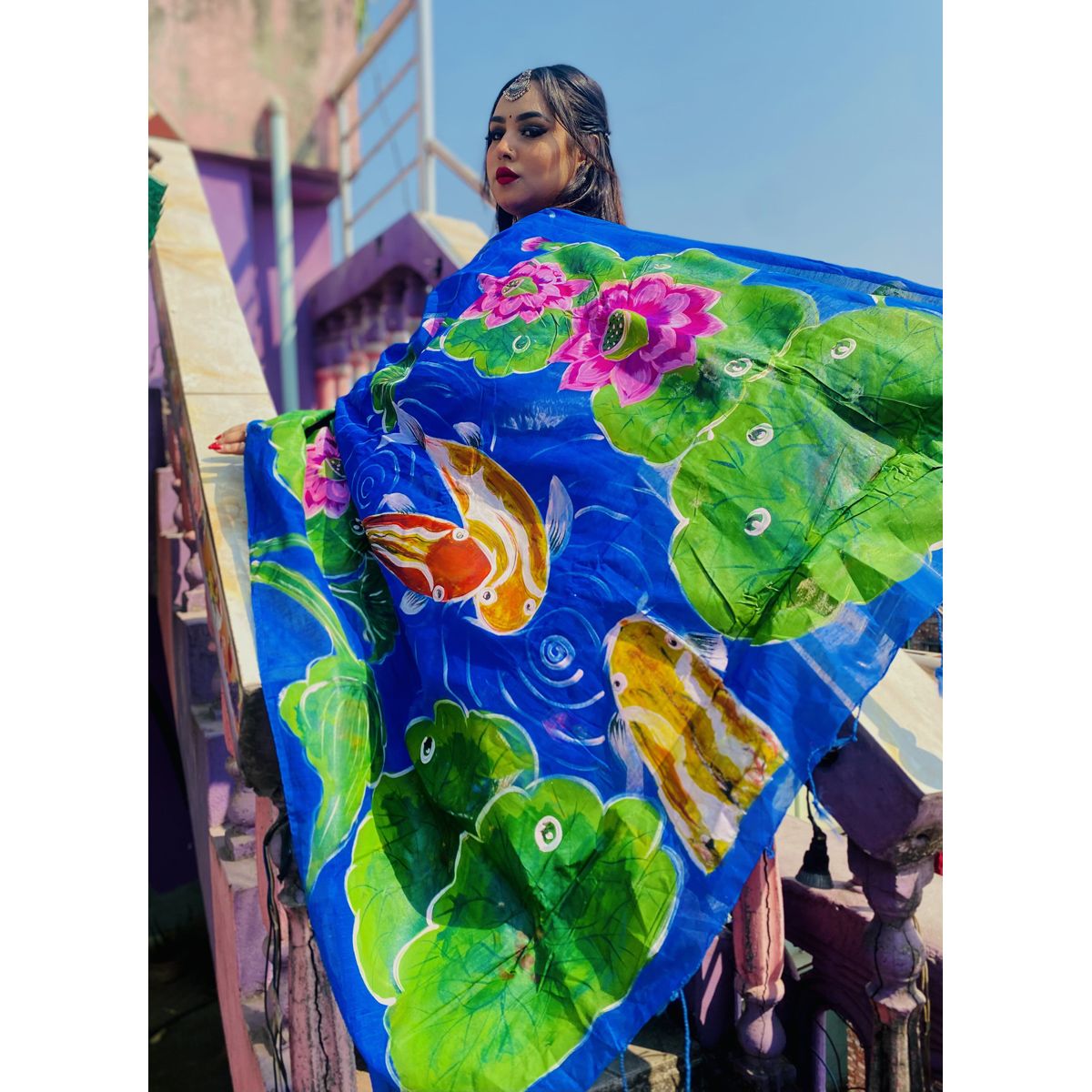 HUKTY Half Silk Saree for Wome-HL81151008