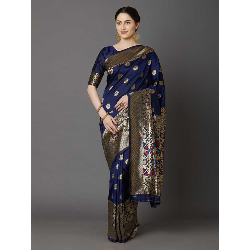 Latest Designed Luxury Exclusive Silk Saree With Blouse Piece For Women 800 /12