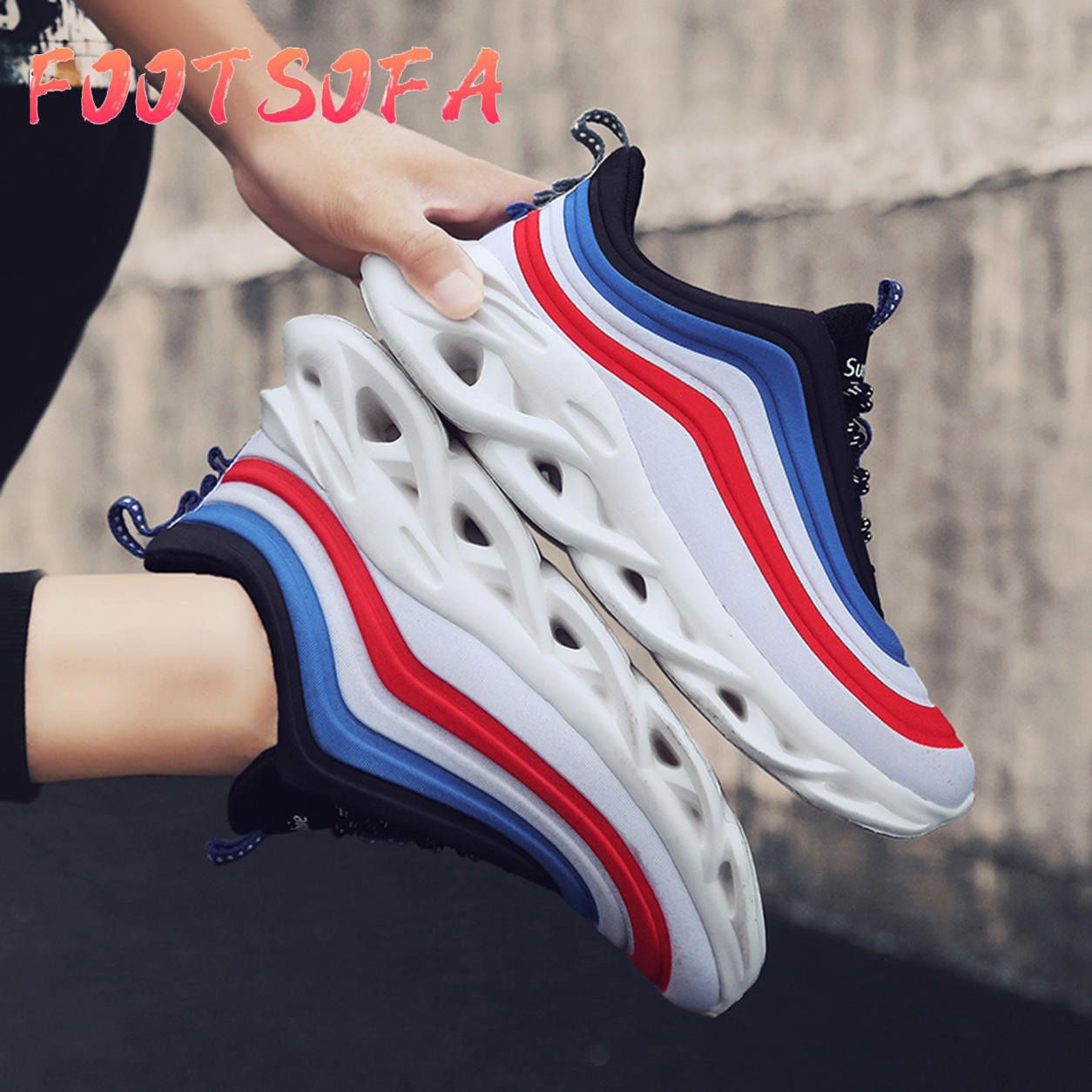 Fashion Shoes For Men Trend Height Increase Running Sneakers Jogging Men Shoes