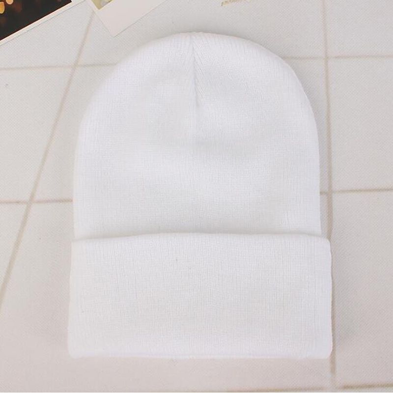 UniWinter Hats for Women Men New Beanies Knitted Red Solid Hats Female Beanie  HOP Bonnet Casual Cap Wholesale